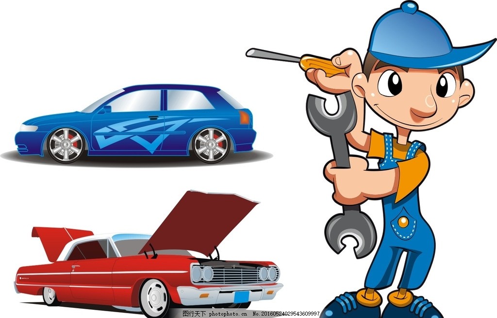 卡通维修工 让汽车修理与维护变得生动有趣